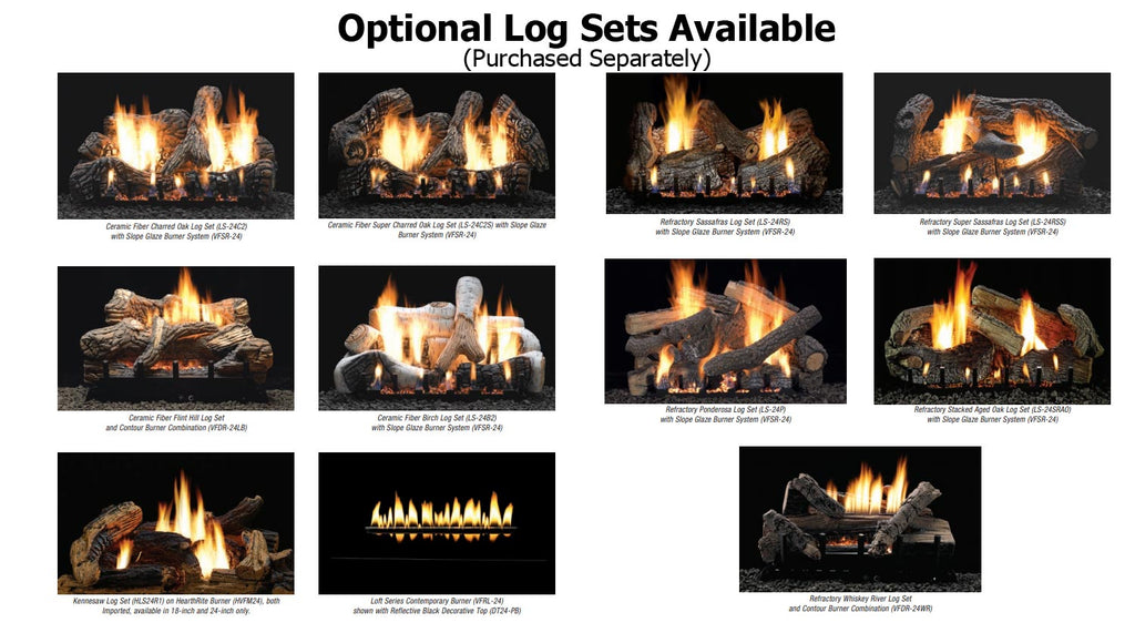 White Mountain Hearth VFD42FB Breckenridge Ventless Deluxe Firebox
