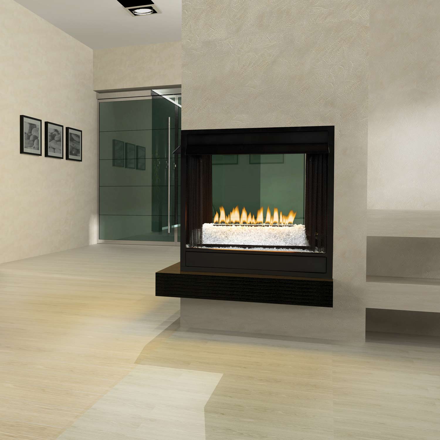 White Mountain Hearth VFxU Loft Series Ventless Double Sided Burner, 24-Inches