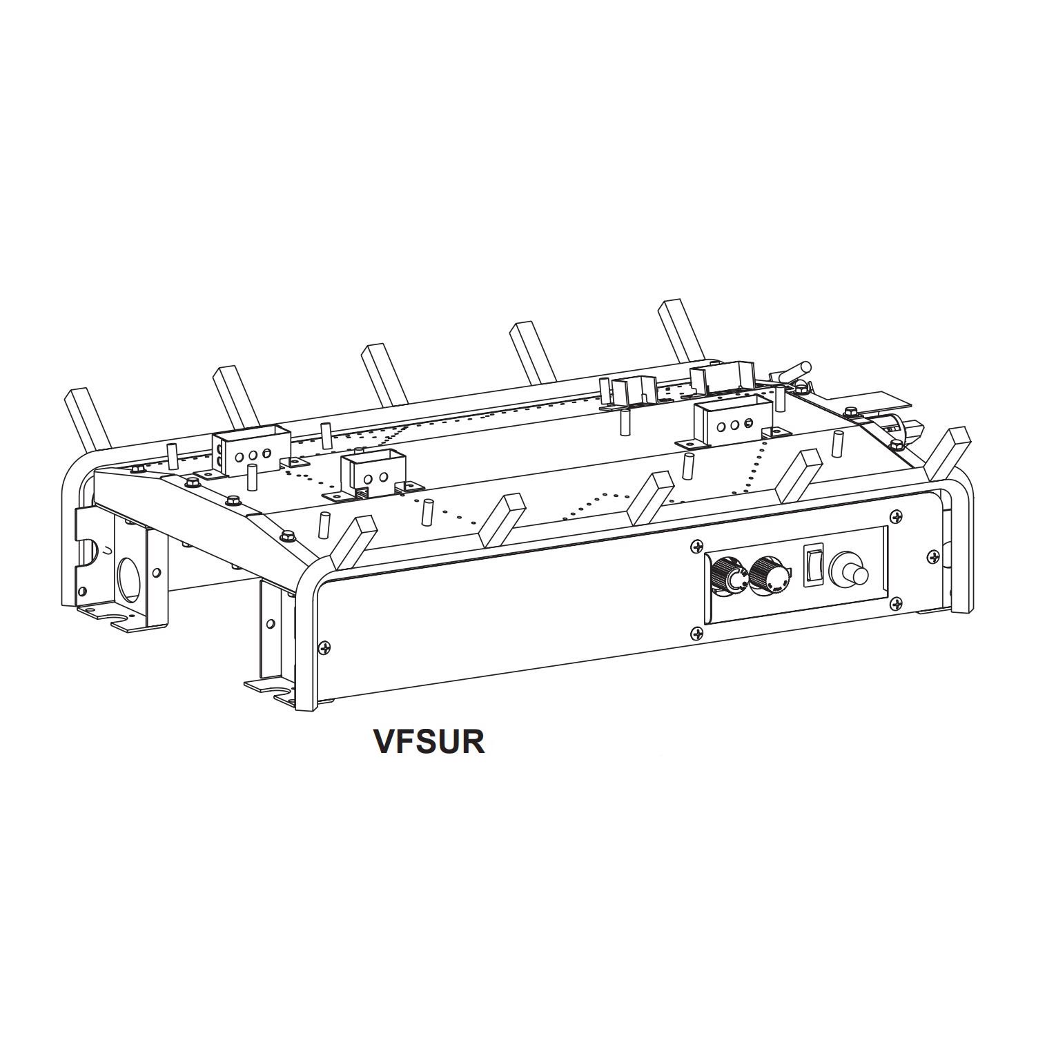 White Mountain Hearth VFSURxx Ventless Double Sided Slope Glaze Burner with Millivolt Valve