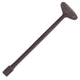 Gas valve key with long rod and dark bronze T-handle, for 1/4-in sockets