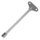 Gas valve key with long rod and chrome T-handle, for 1/4-in sockets