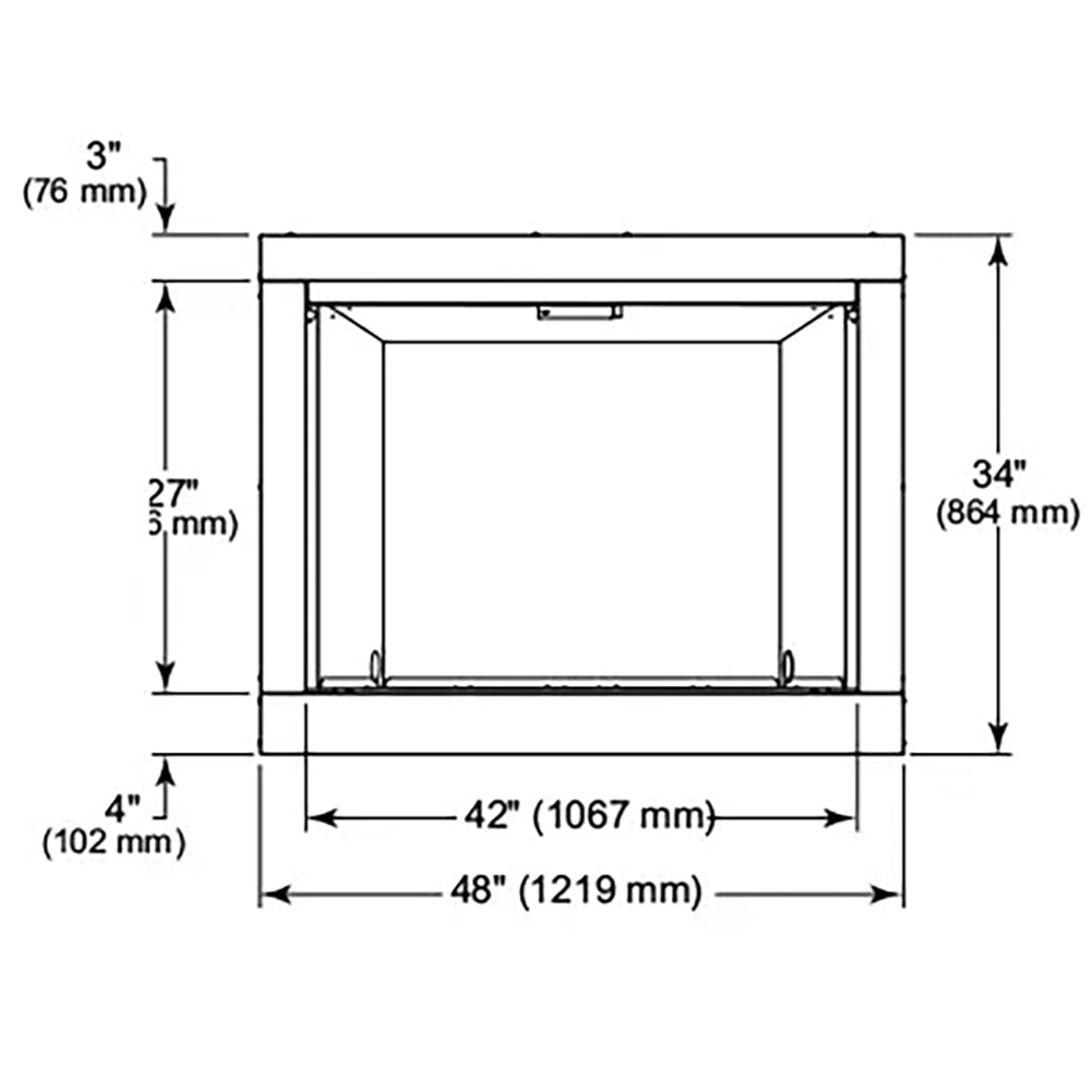 Outdoor Lifestyles Vesper 42-Inch Outdoor Gas Fireplace