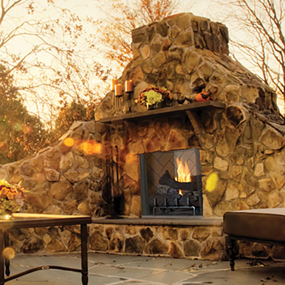 Superior 42-Inch Vent-Free Outdoor Masonry Gas Firebox (VRE6042-MOSAIC)