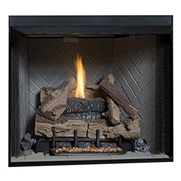 Superior 42-Inch Firebox with Vent-Free Gas Log Set – Fireplaces