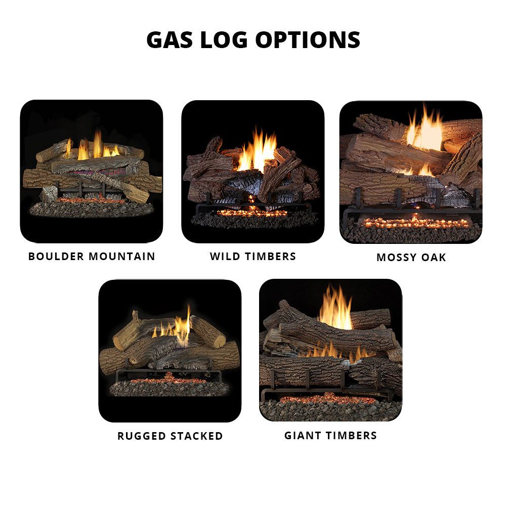 Superior VRT4550 50-Inch Firebox with Vent-Free Gas Log Set