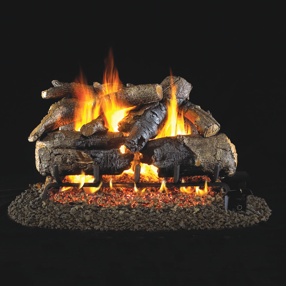 Real Fyre CHAO Charred American Oak Vented Gas Log Set, ANSI