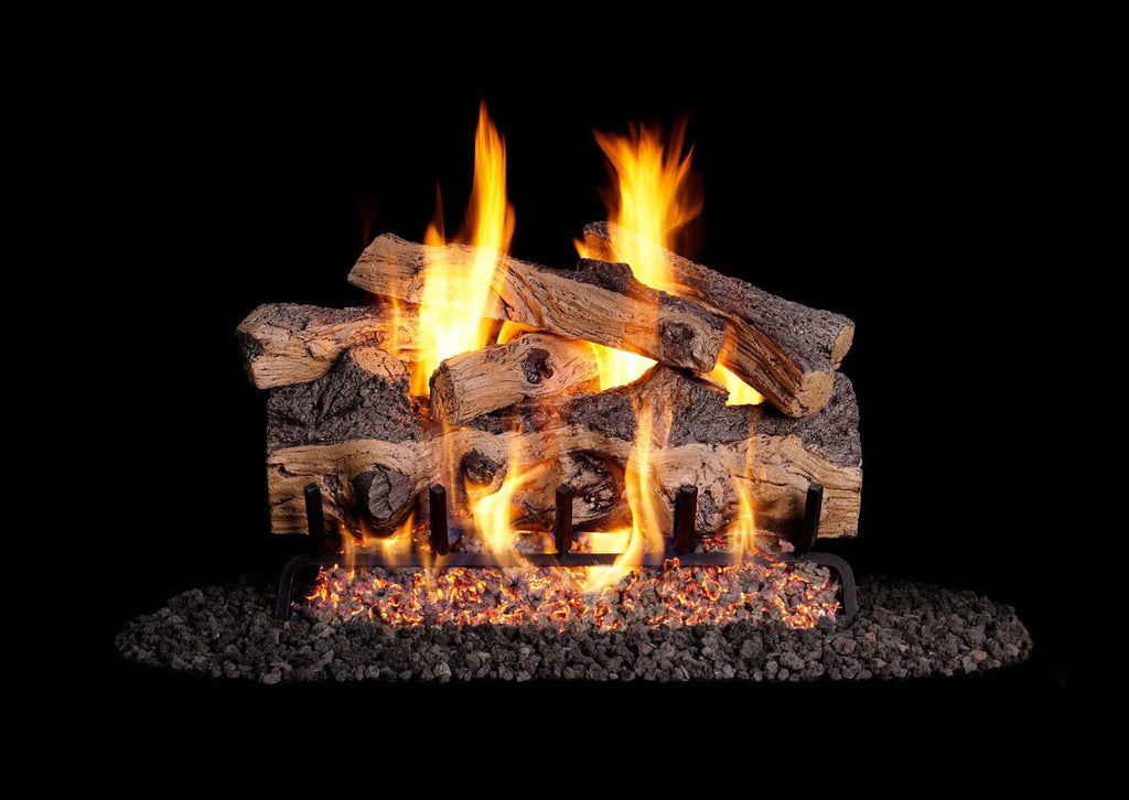 Real Fyre GSO Gnarled Split Oak Vented Gas Log Set