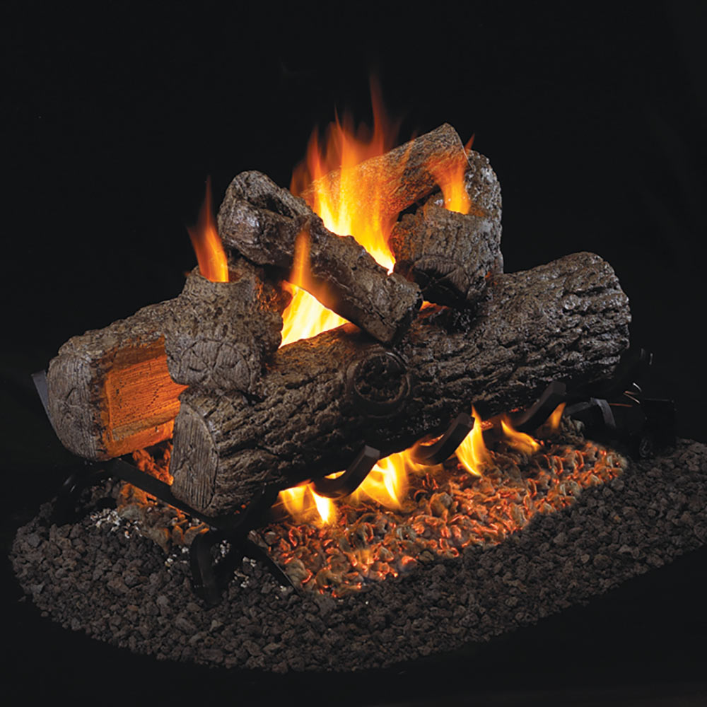 Real Fyre R Golden Oak Vented Gas Logs Only, See-Thru