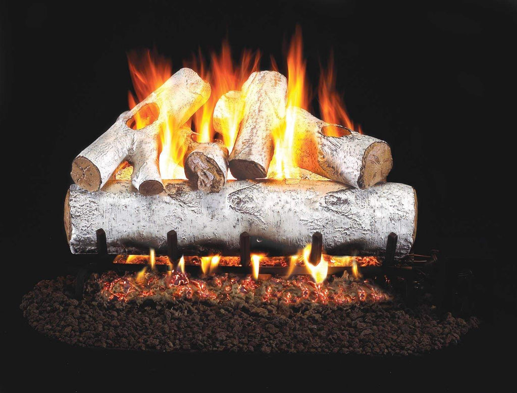 Real Fyre W White Birch Vented Gas Log Set