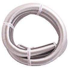 Flexible aluminum duct liner coil with integrated spacer ridges