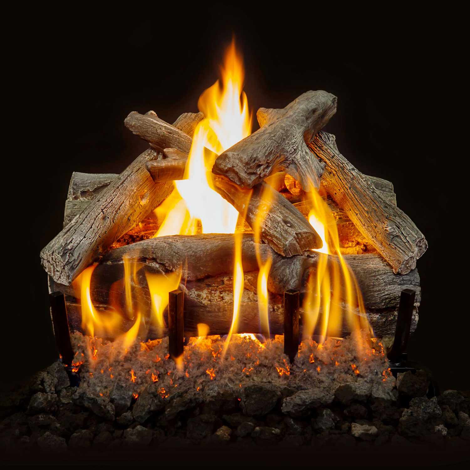 Grand Canyon Western Driftwood Vented Gas Log Set – Fireplaces Direct