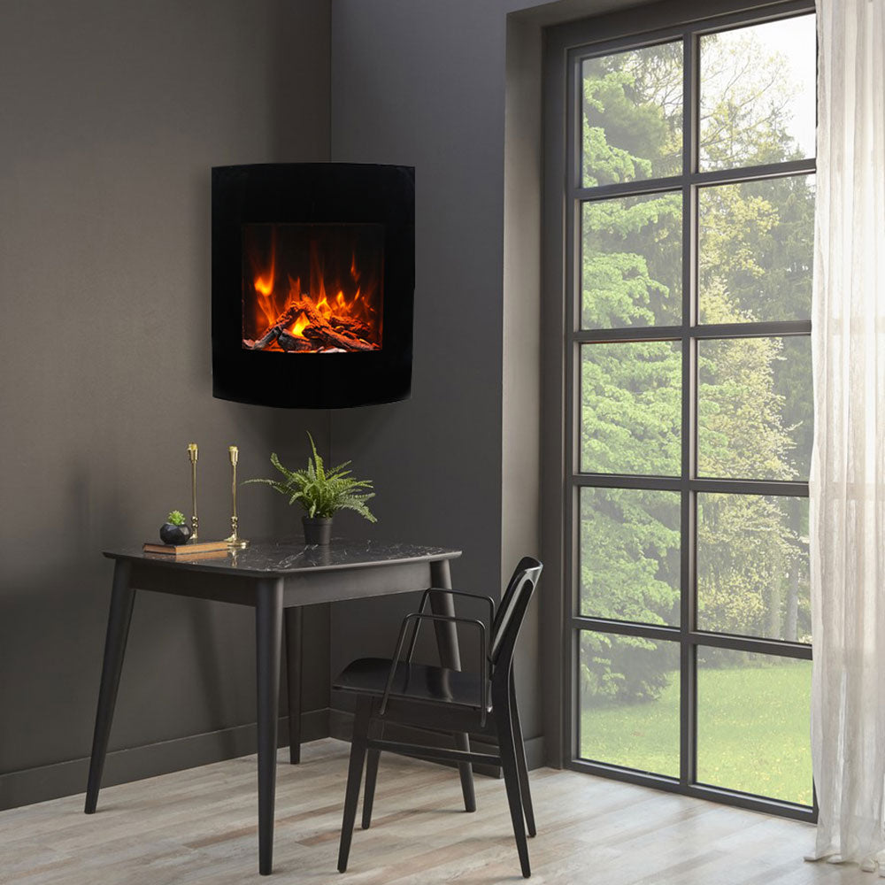 Amantii WM-BI-2428-VLR-BG Zero Clearance Series Built-In Smart Electric Fireplace