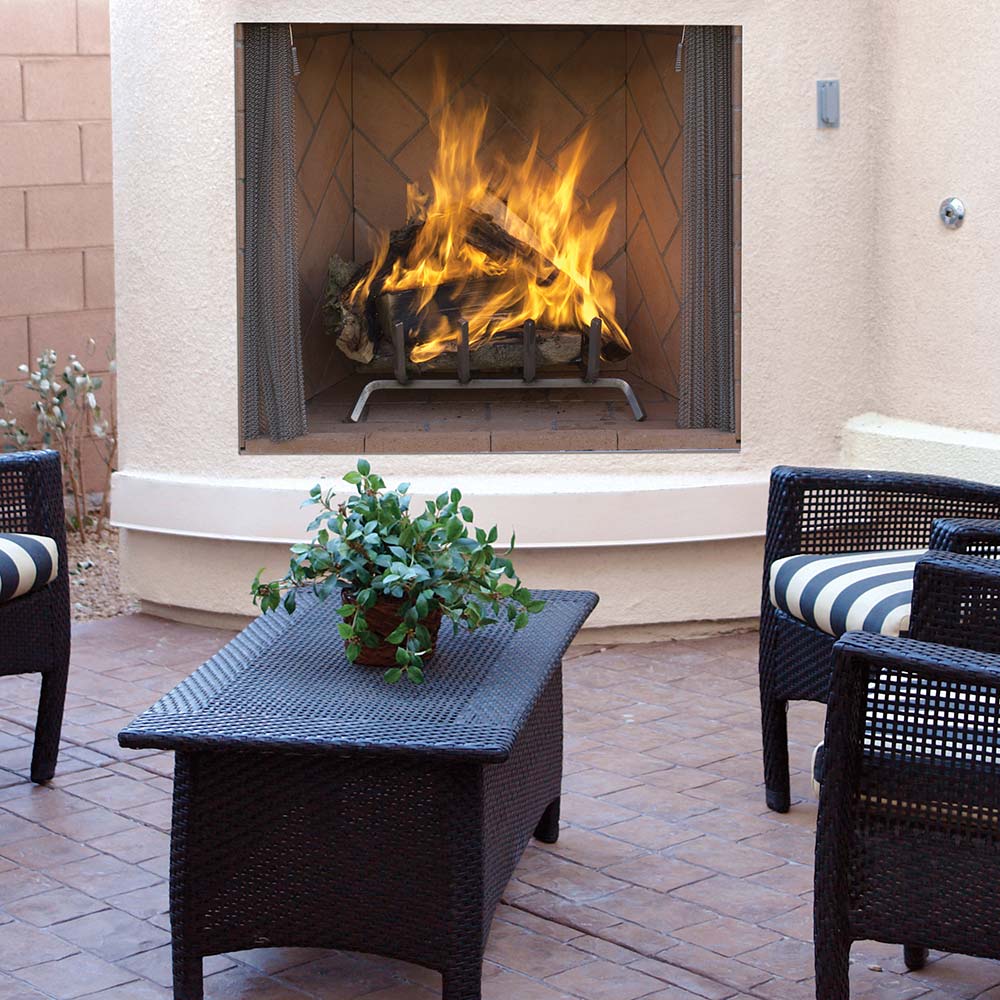 Superior 36-Inch Outdoor Masonry Wood Burning Fireplace (WRE6036)