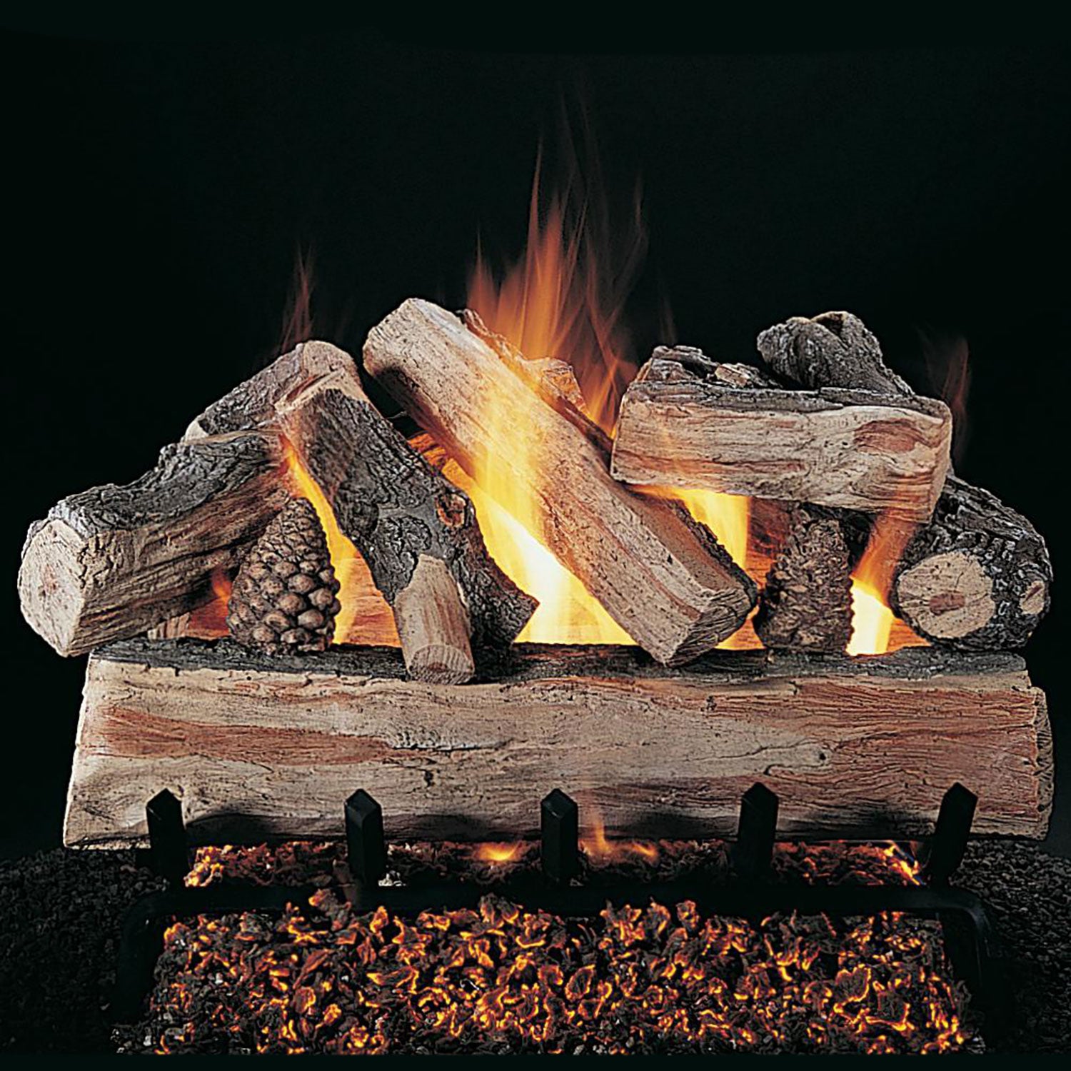 Rasmussen CrossFire Series Complete Fireplace Log Set – Fireplaces