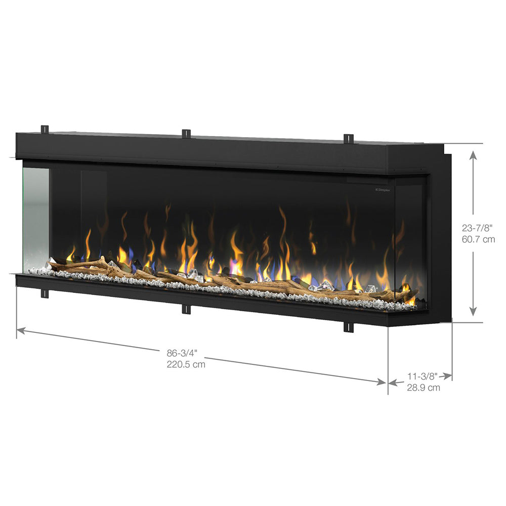Dimplex IgniteXL Bold Deep Built-In Linear Electric Fireplace, 88-Inch