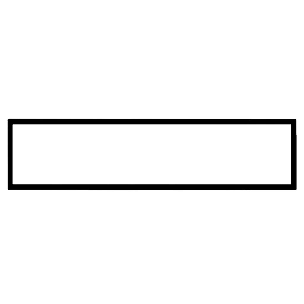 Black metal fireplace trim frame, long rectangular border