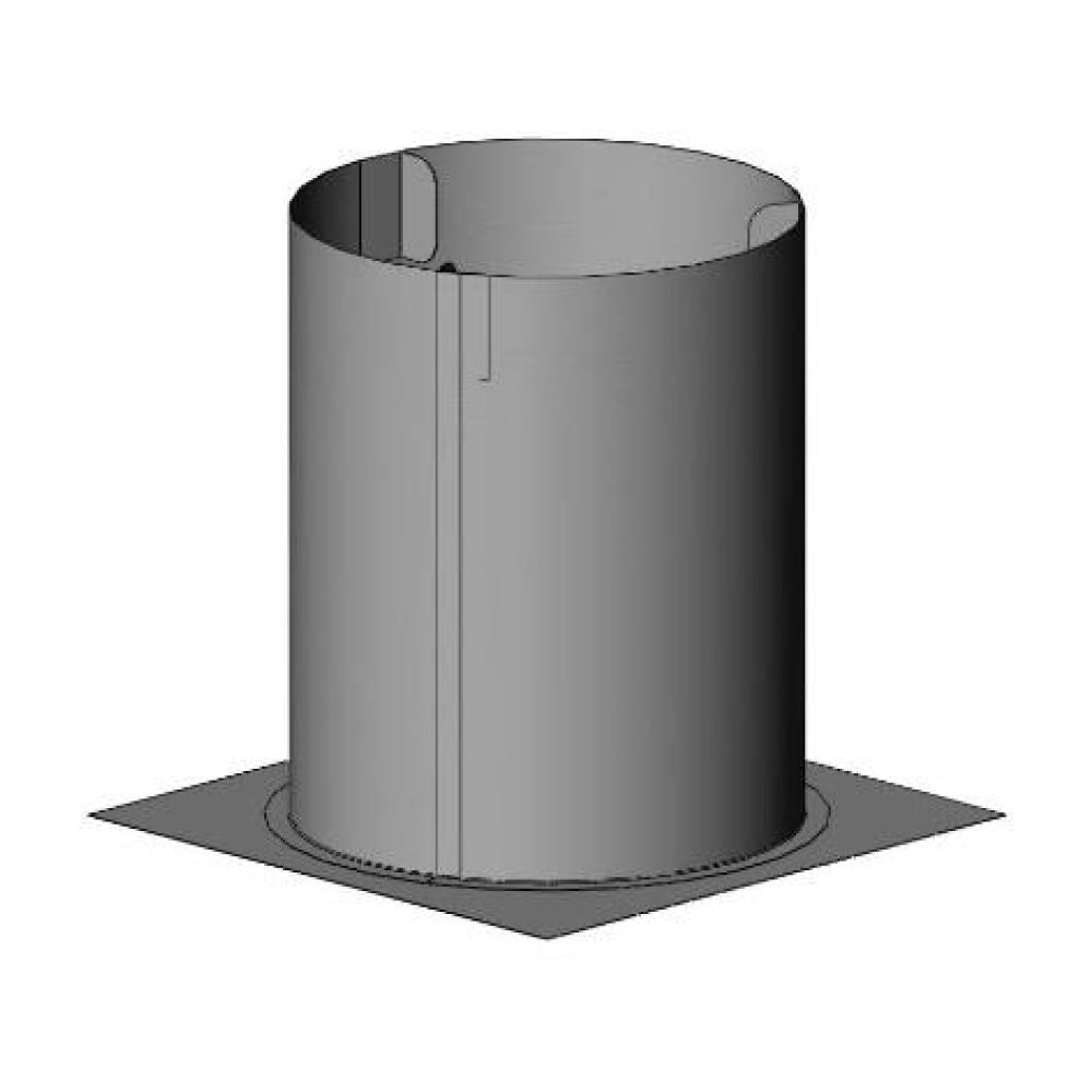 12-inch attic insulation shield, round metal collar with base plate
