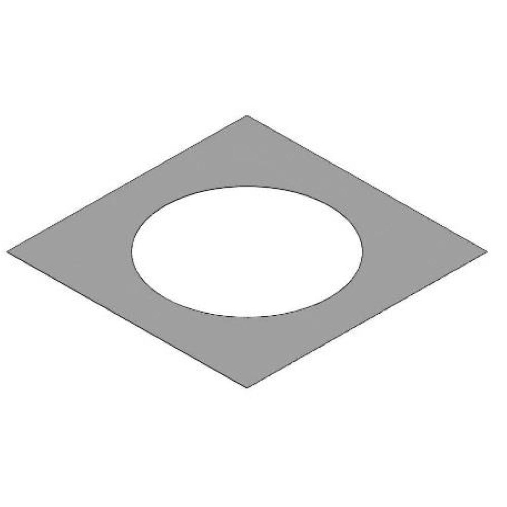 Kingsman firestop spacer with round vent opening, gray