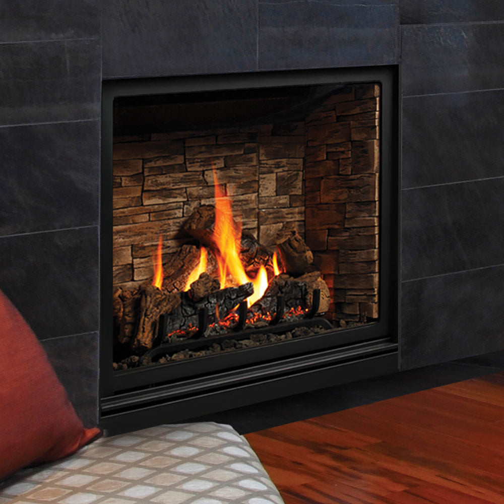 Kingsman ZCV42 42-Inch Zero Clearance Clean View Direct Vent Gas Fireplace with Media