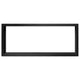 Black surround trim frame for direct vent gas fireplace insert