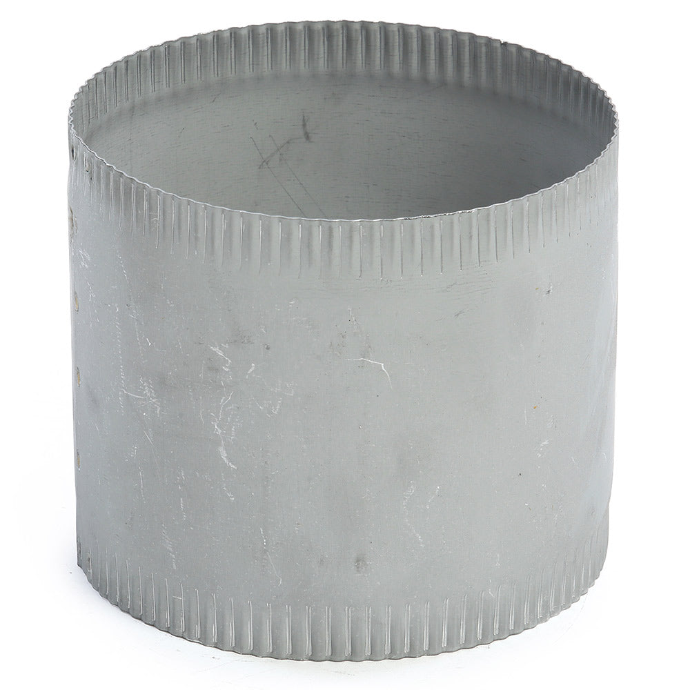 Gray corrugated flex connector duct sleeve