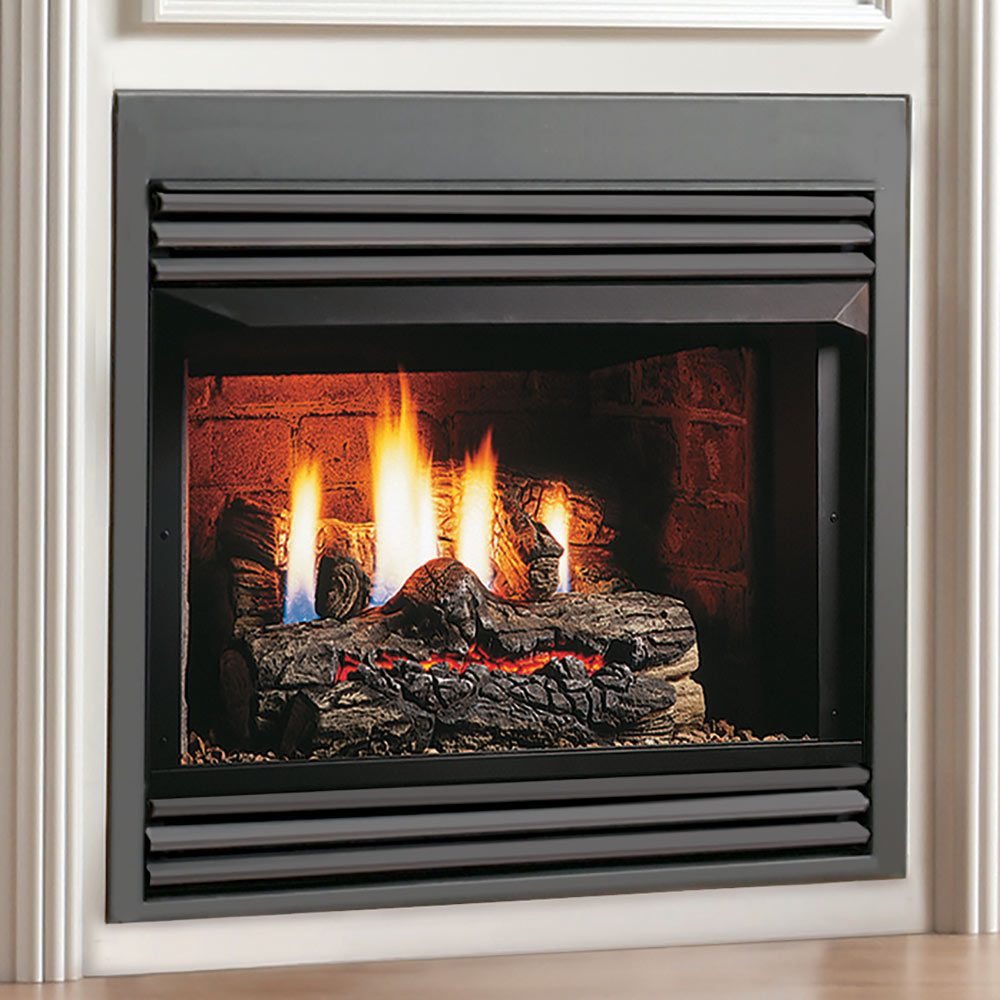 Kingsman ZVF33P 33-Inch Zero Clearance Vent-Free Gas Firebox with Log Set