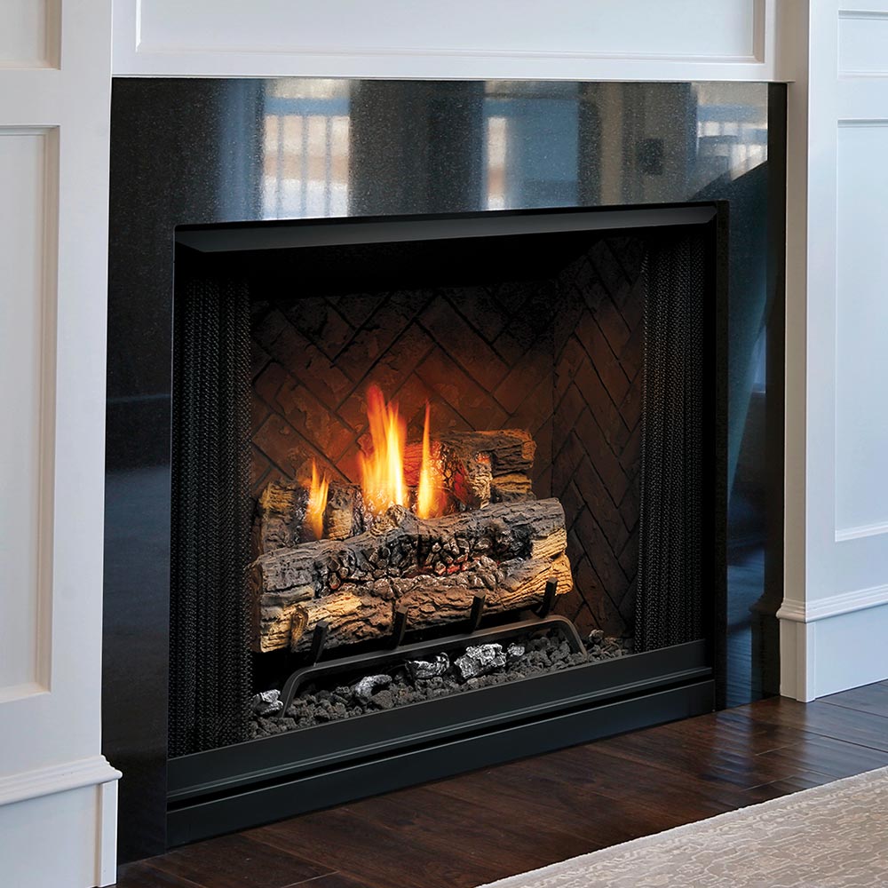 Kingsman ZVFCV47 47-Inch Zero Clearance Vent-Free Gas Firebox with Log Set