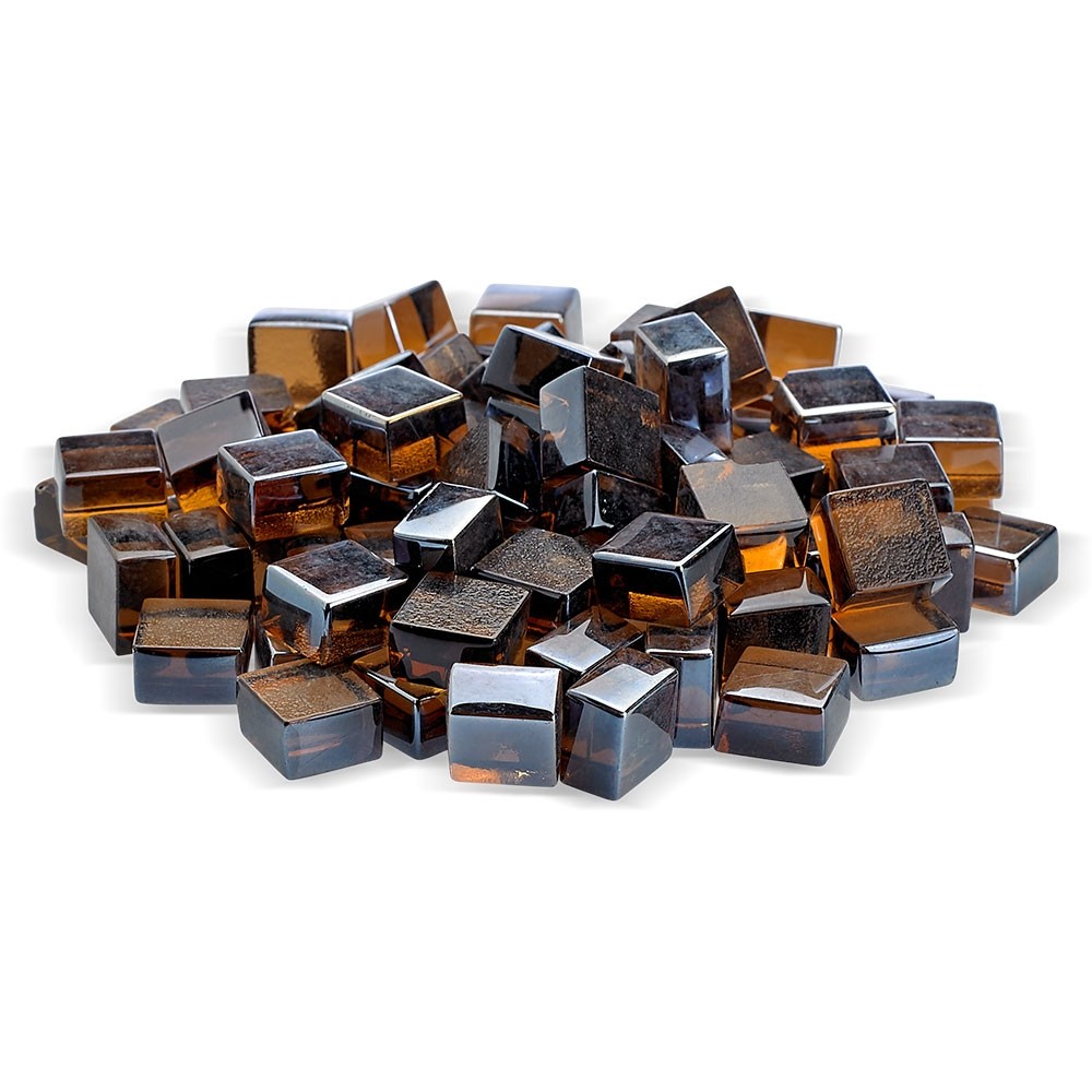 American Fire Glass 1/2-Inch Fireglass 2.0, 10-Pounds, Copper Luster