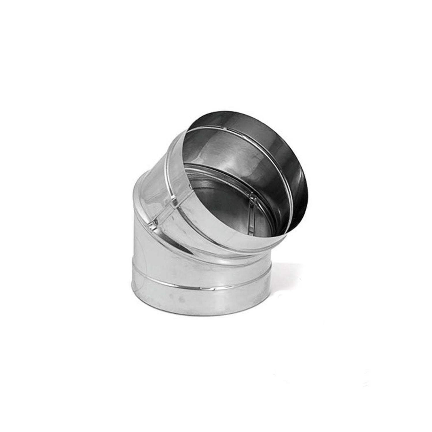 DuraVent DBK-E45SS DuraBlack Stainless Steel 45 Degree Elbow