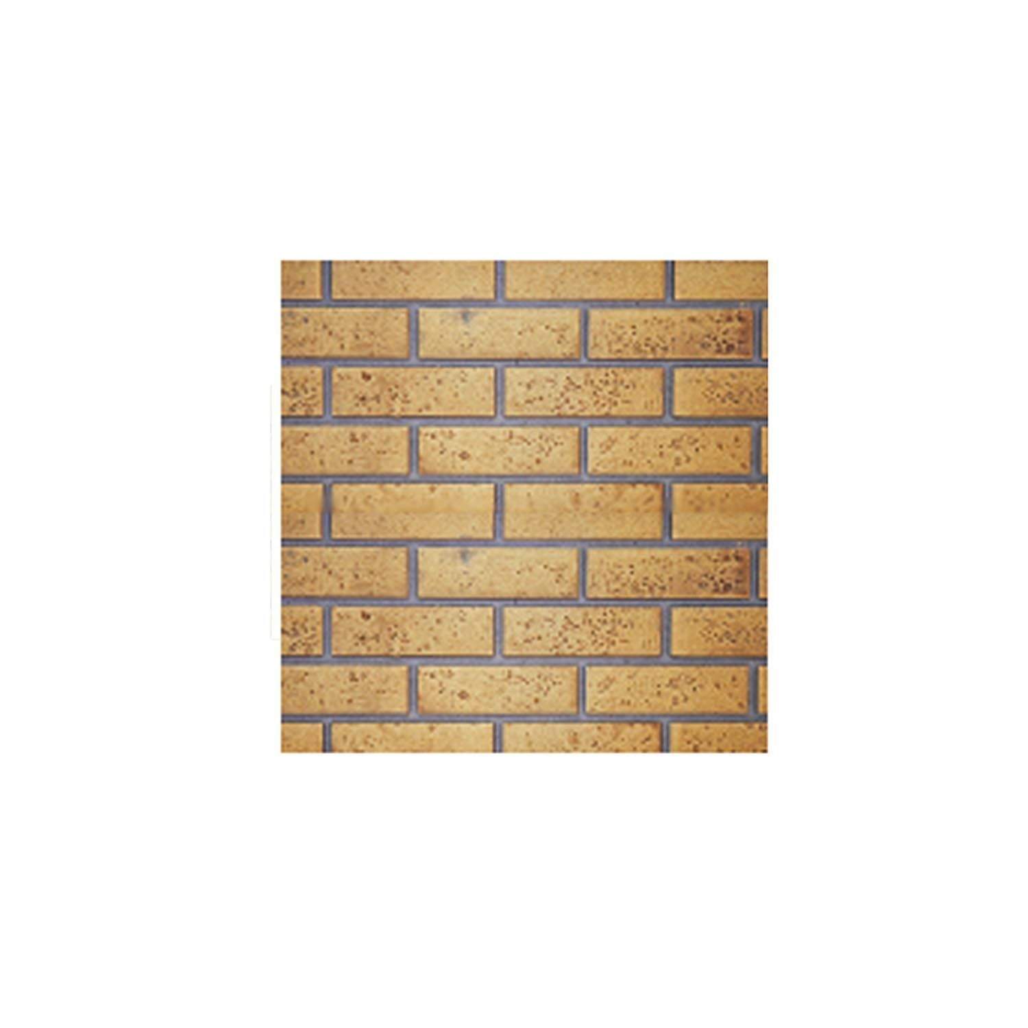 Sandstone decorative brick wall panel with rectangular brick pattern and mortar lines