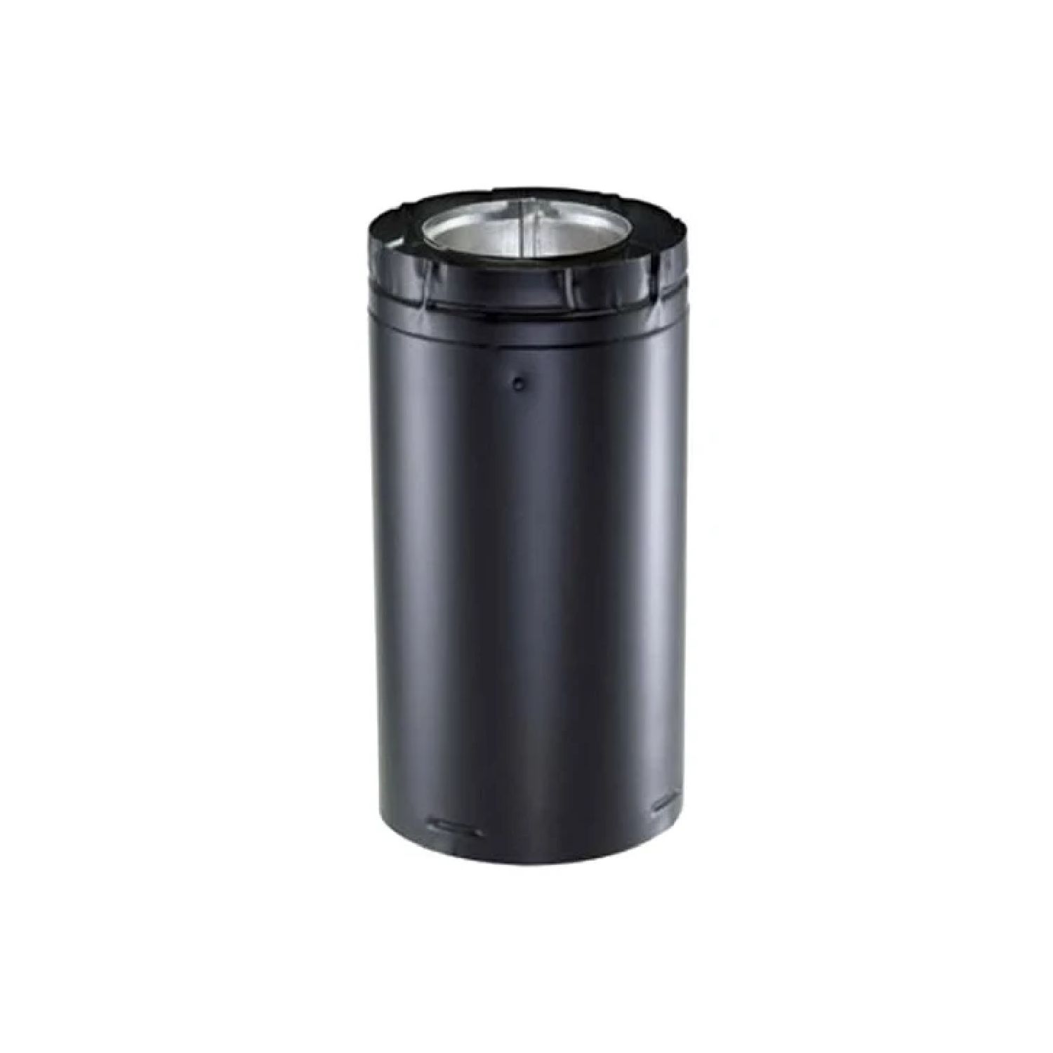 Black DirectVent pro pipe extension, 5x8-inch diameter, vent pipe section