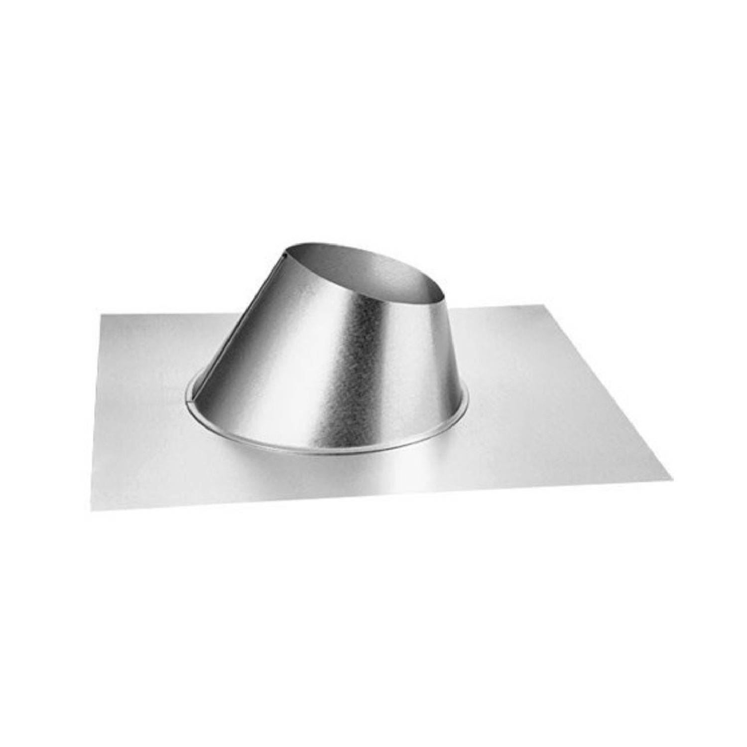 DuraVent DirectVent Pro aluminum flashing with round collar, silver finish