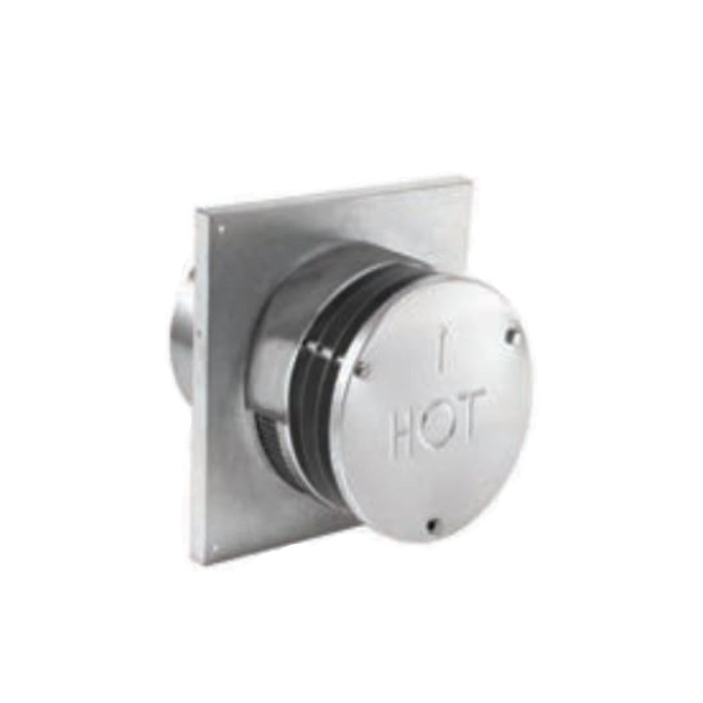 DuraVent DirectVent Pro horizontal termination cap with round faceplate