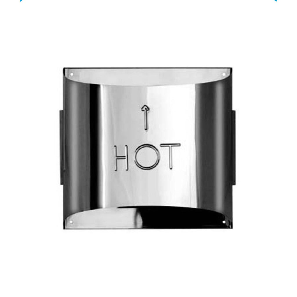 Stainless steel vent termination cap with square opening and inner collar