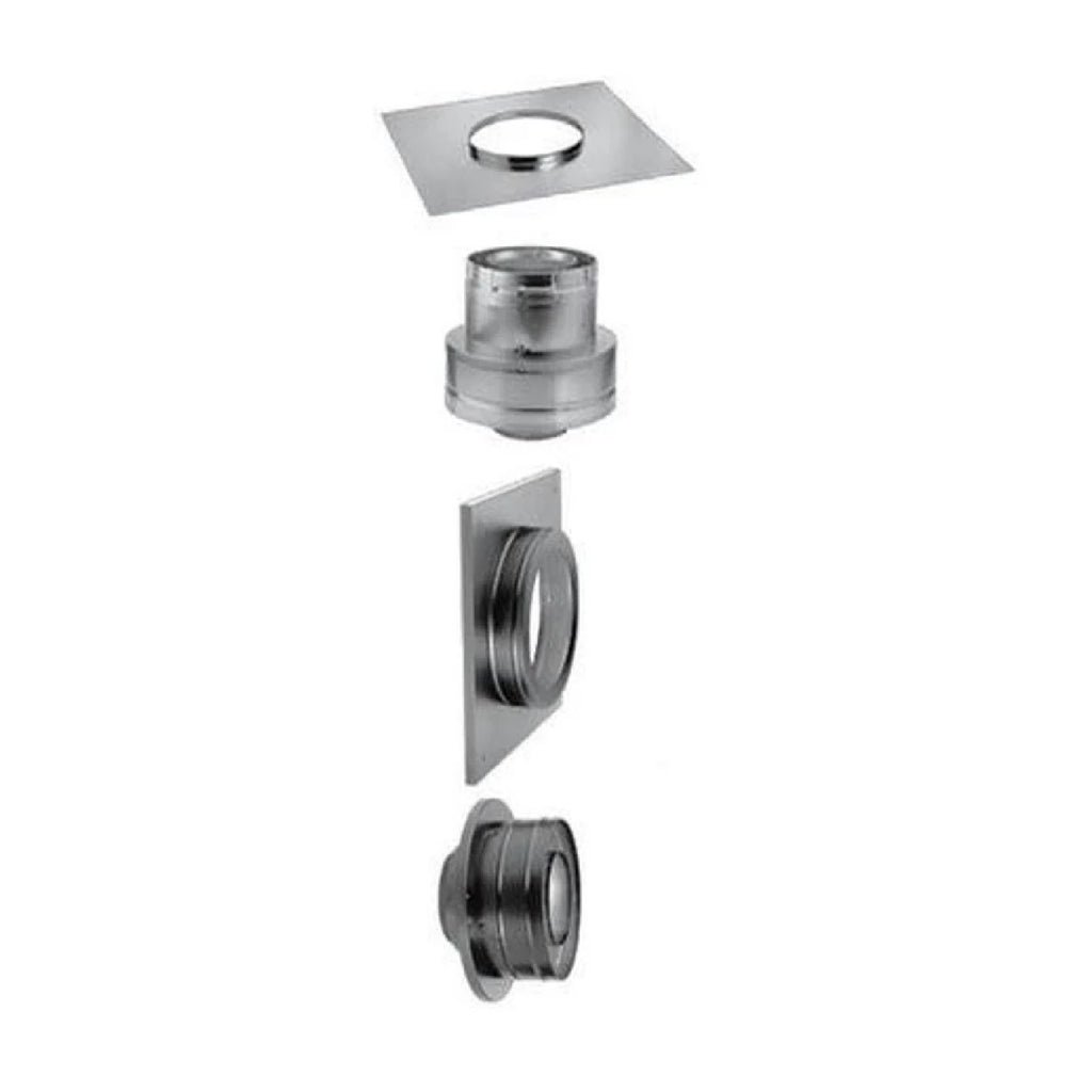 DuraVent DirectVent Pro chimney conversion kit adapter set with flanges and cap
