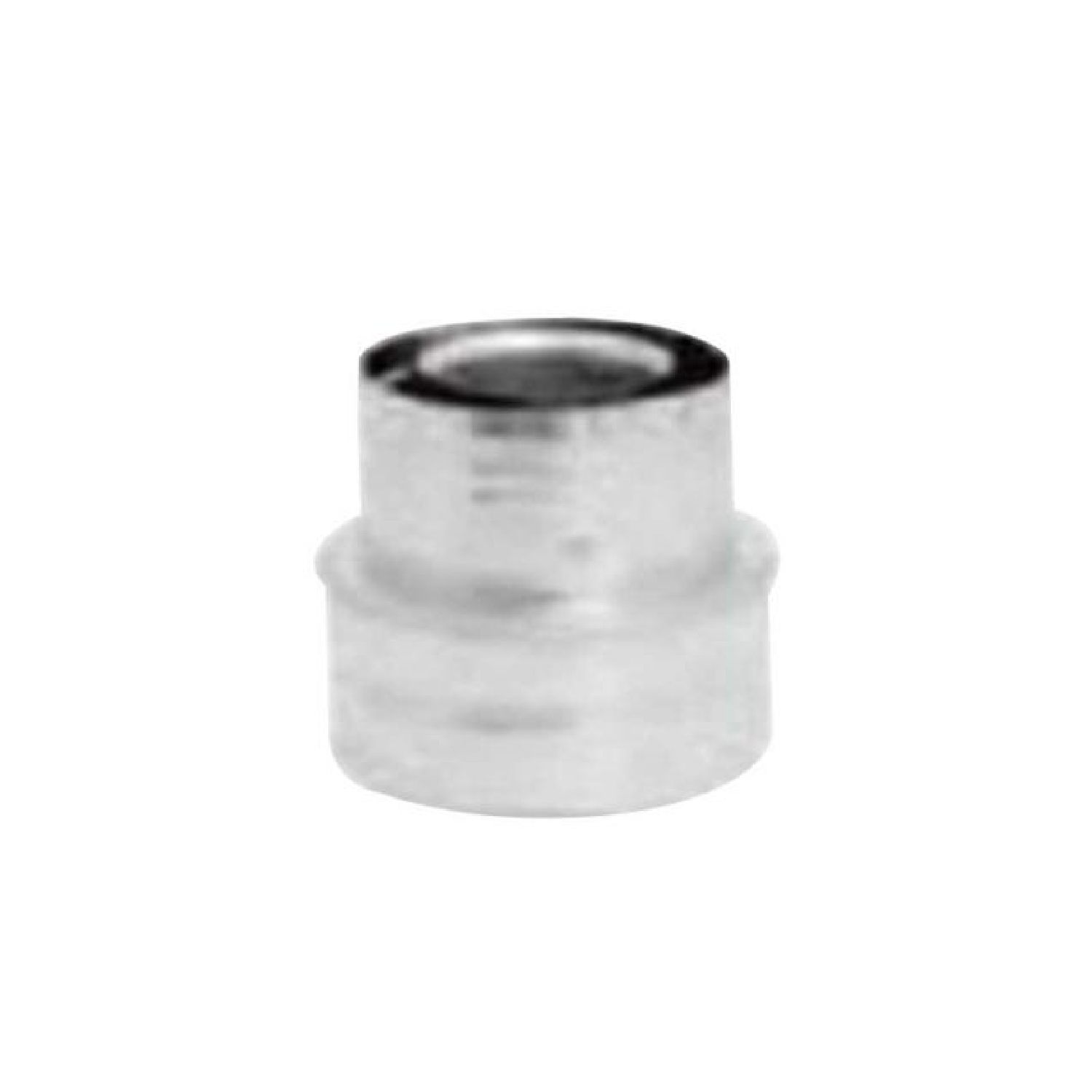 DuraVent DVS-X DirectVent Pro vent reducer, cylindrical silver metal sleeve