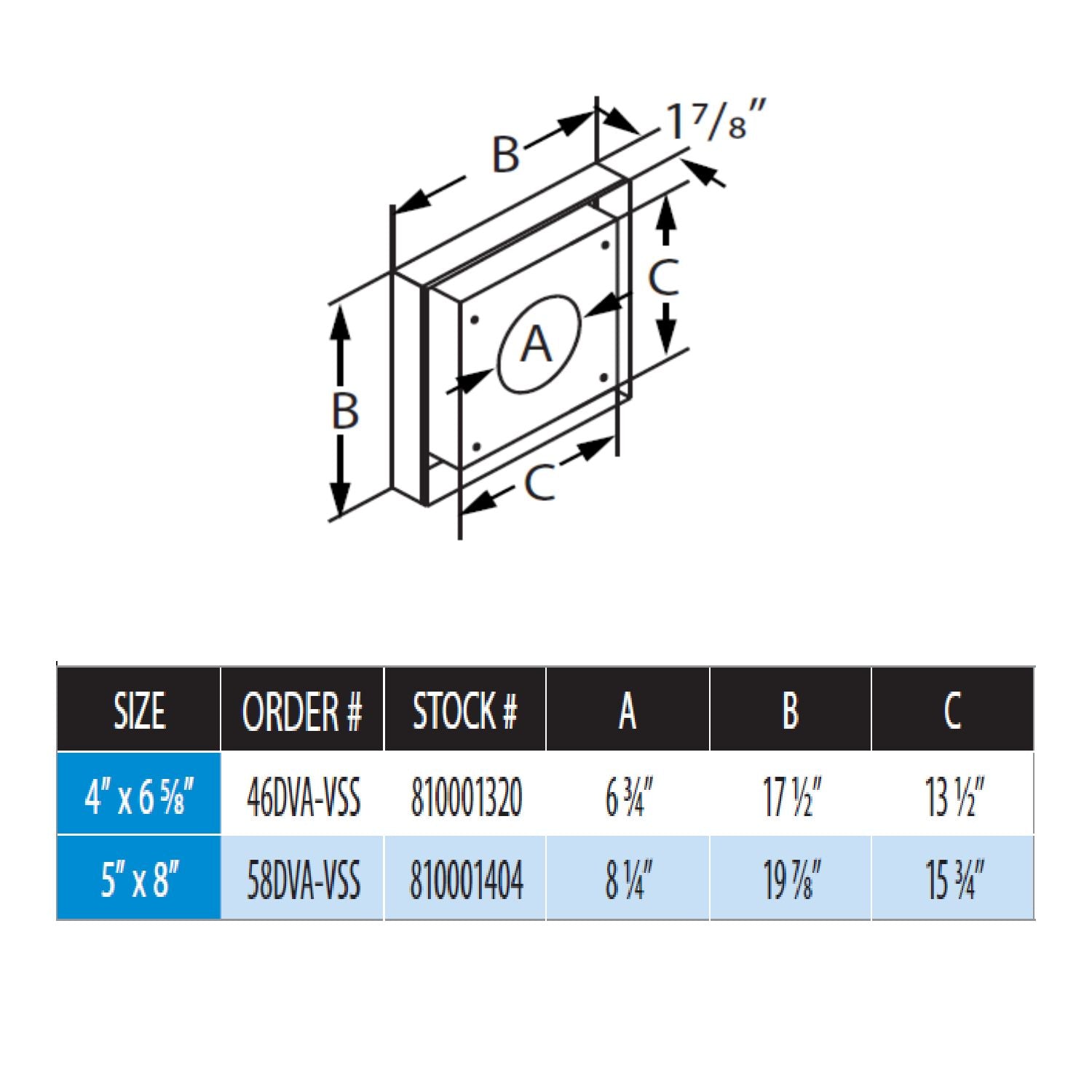 DuraVent DVA-VSS DirectVent Pro Vinyl Siding Standoff
