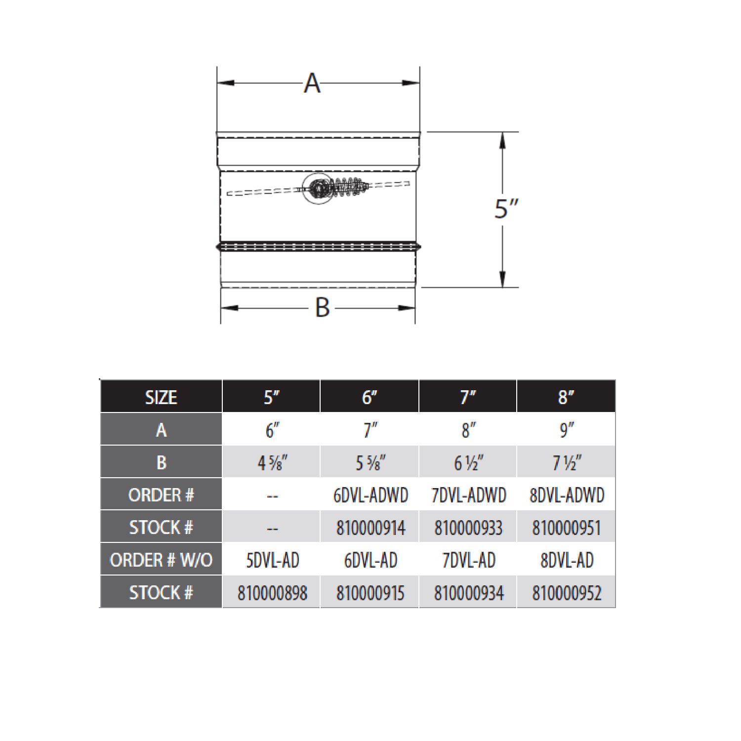 DuraVent DVL-AD DVL Adapter