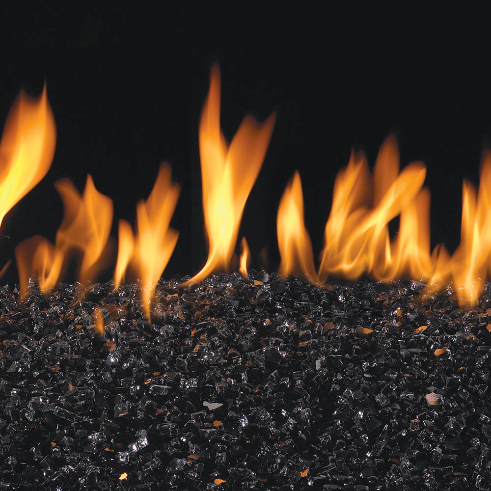 Real Fyre Black Fire Glass, 10 Pounds