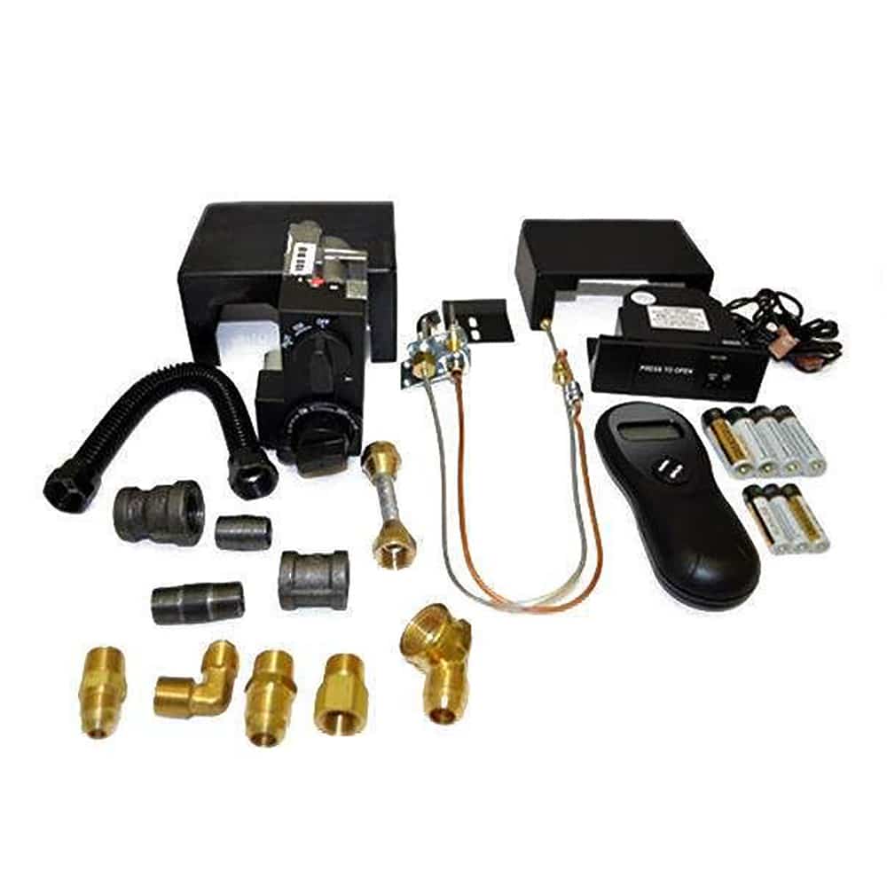 Maxitrol MVRC255 flame modulating safety pilot kit with remote and brass gas fittings