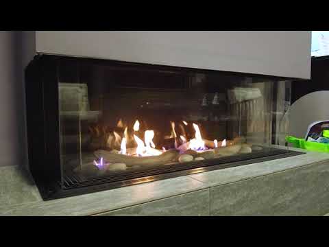 Sierra Flame TOSCANA-38 38-Inch Toscana 3-Sided Direct Vent Built-In Linear Gas Fireplace