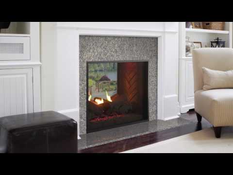 Outdoor Lifestyles Fortress 36-Inch Indoor/Outdoor See-Through Gas Fireplace with IntelliFire Ignition