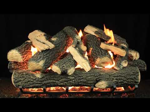Hargrove Summit Oak Vented Large Gas Log Set with Burner Kit, Natural Gas Only (HGSUS-BBB)