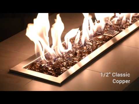 American Fire Glass 1/2-Inch Classic Fire Glass, 10 lbs, Copper