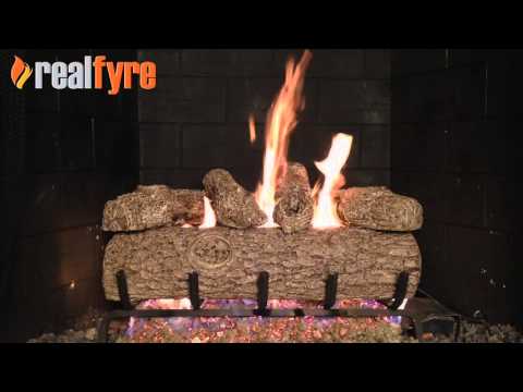 Real Fyre R Golden Oak Vented Gas Log Set, Stainless Steel, ANSI Certified