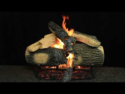 Hargrove Supreme Ponderosa Vented Gas Log Set with ANSI Certified System 4 Burner Kit, Propane Specialized (HGSPSAA-S4B-ANSI)