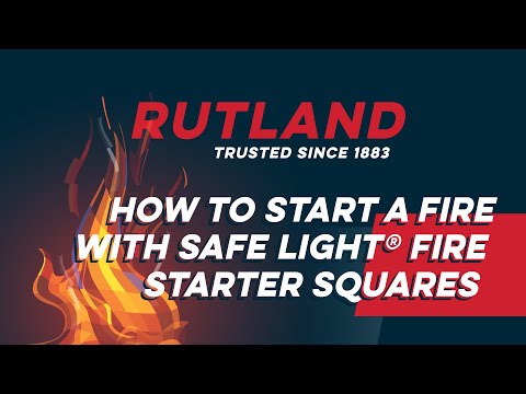 Rutland Safe Lite Fire Starter Squares, 24 Squares