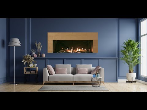 Sierra Flame VIENNA-50 50-Inch Vienna Direct Vent Built-In Linear Gas Fireplace
