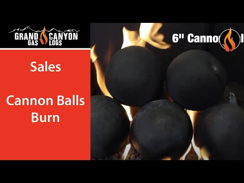 Grand Canyon 4-Piece Black Cannon Ball Set, 6-Inches