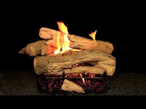Hargrove Mountain Timber Vented Gas Log Set with ANSI Certified System 4 Burner Kit, Propane Specialized (HGMTSAA-S4B-ANSI)